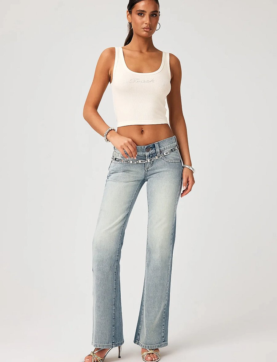 ABRAND - 00 SUPER LOW FLARE TALL AIMEEAIMEE - alt laiad teksad - blue - 0