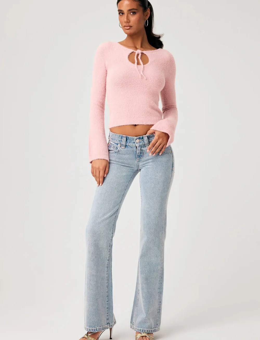 ABRAND - 00 SUPER LOW FLARE TALL AVRILAVRIL - schlaghosen - blue - 0