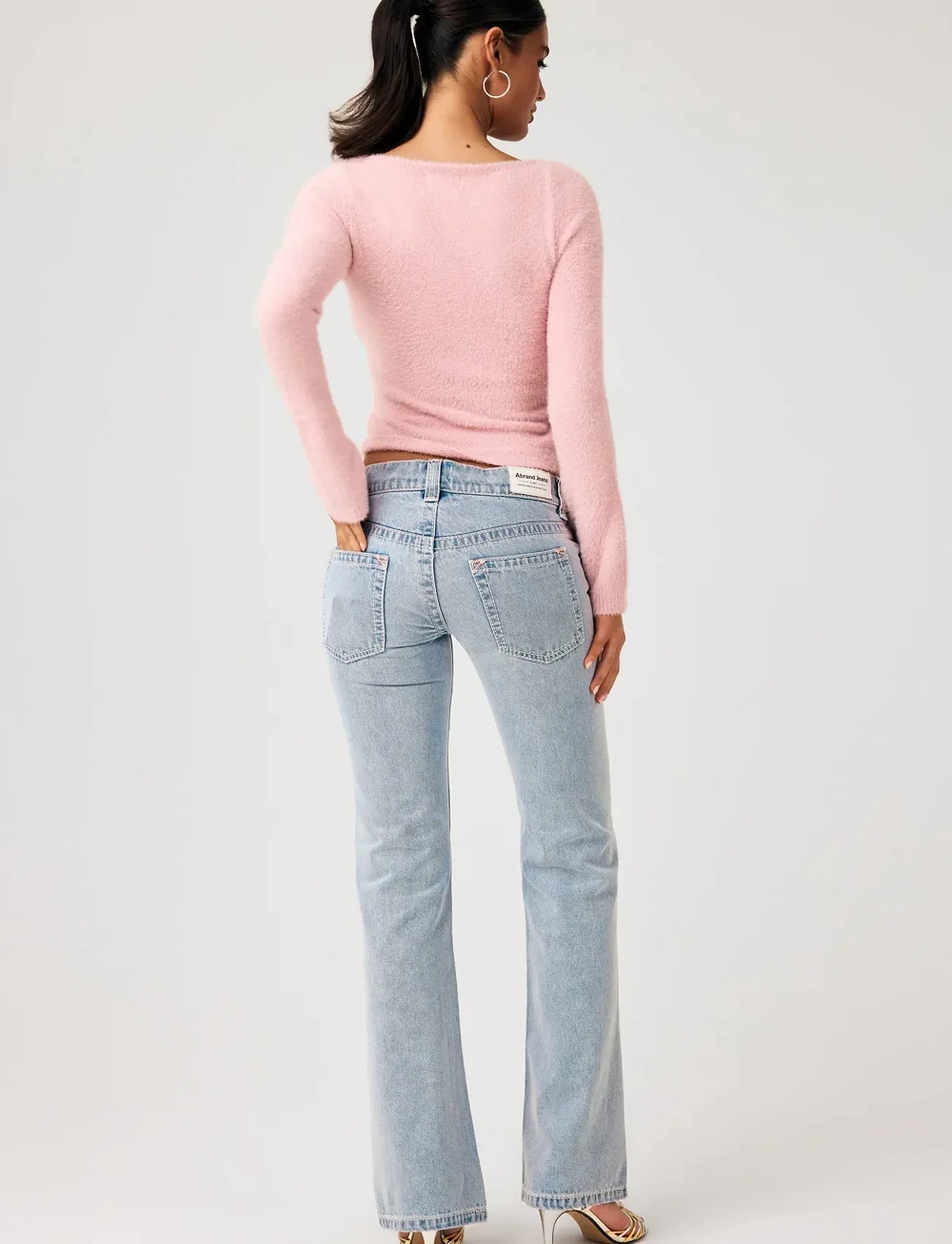 ABRAND - 00 SUPER LOW FLARE TALL AVRILAVRIL - schlaghosen - blue - 4