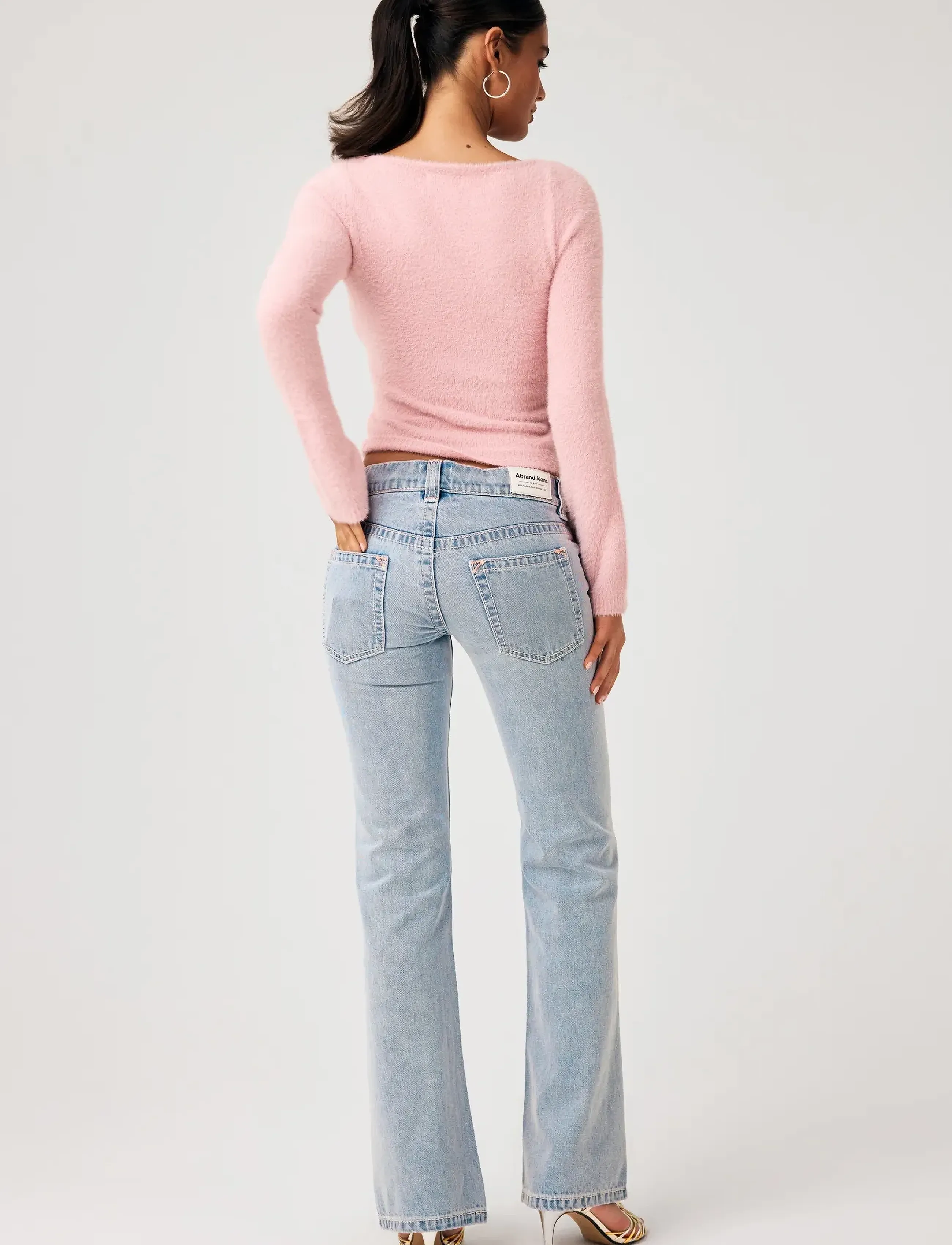 ABRAND - 00 SUPER LOW FLARE TALL AVRILAVRIL - schlaghosen - blue - 4