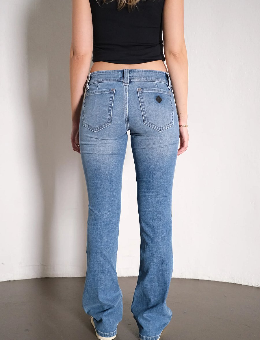 ABRAND - 00 SUPER LOW KICK TALL SHANNONSHANNON - bootcut jeans - blue - 4