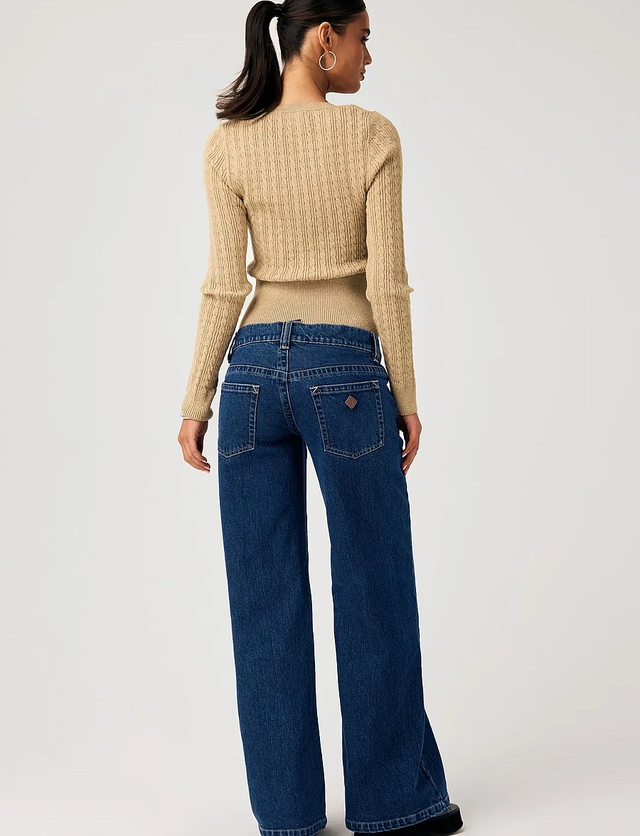 ABRAND - 00 SUPER LOW WIDE TALL TARATARA - vida jeans - blue - 4