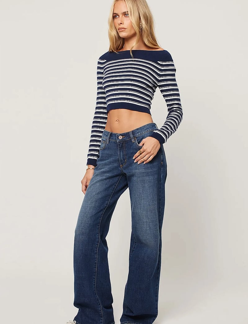 ABRAND - 99 LOW WIDE TALL PAIGEPAIGE - hosen mit weitem bein - blue - 3