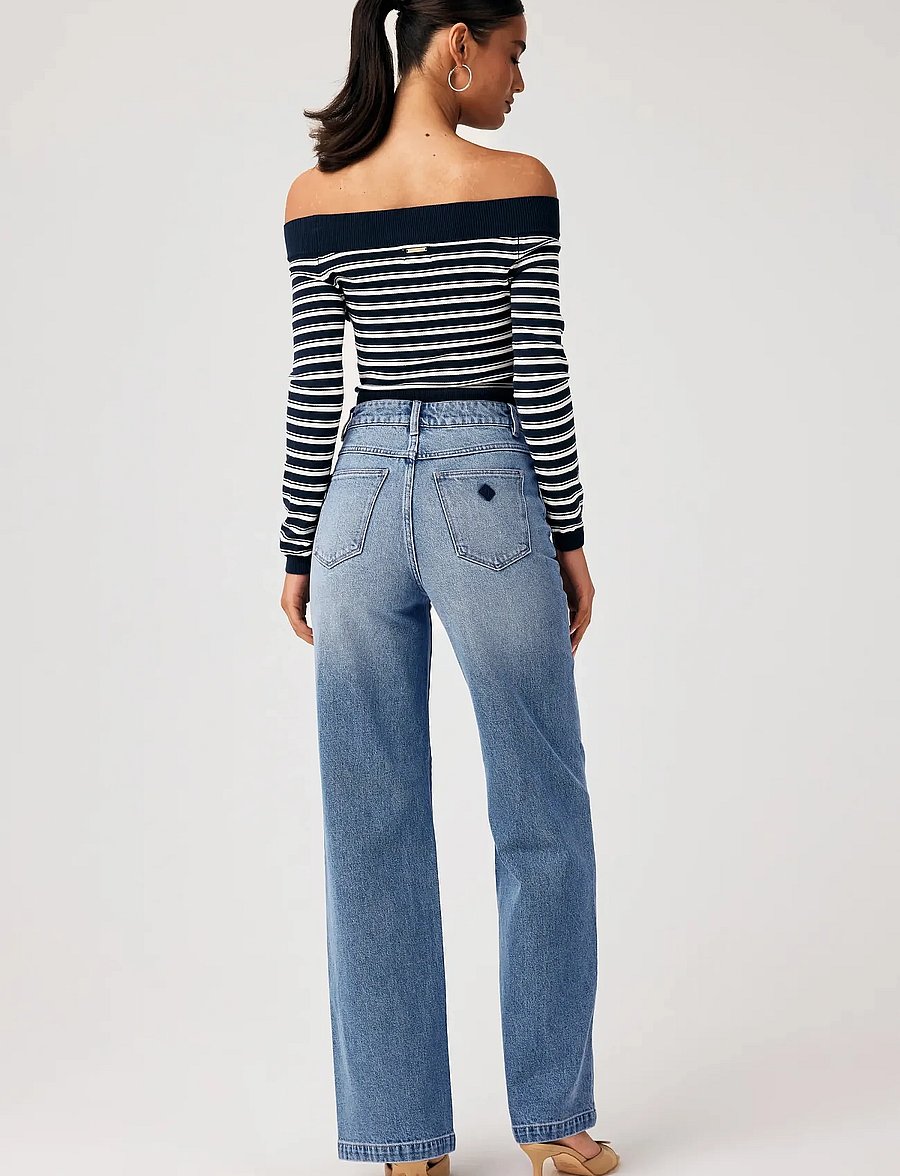 ABRAND - 94 HIGH WIDE TALL PALOMA PALOMA - vide jeans - blue - 5