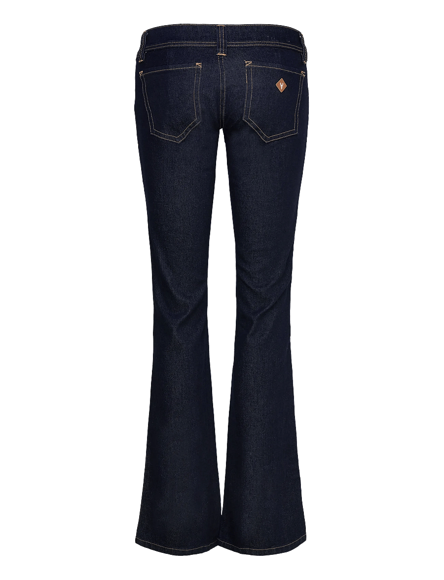 ABRAND - 00 SUPER LOW KICK TALL RICHIE RINSE DENIM - utsvängda jeans - blue - 2