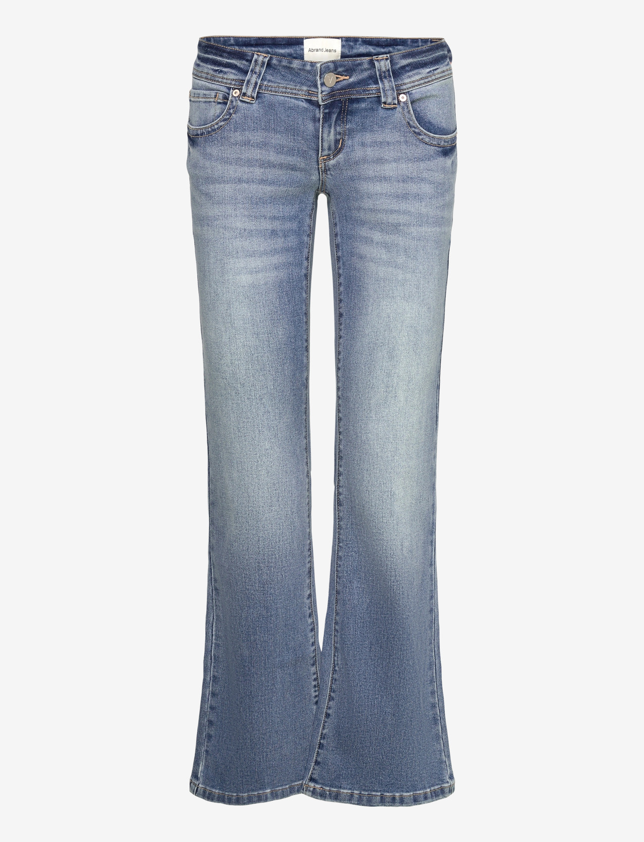 ABRAND - 00 SUPER LOW KICK LIV LIGHT VINTAGE BLUE - utsvängda jeans - blue - 0