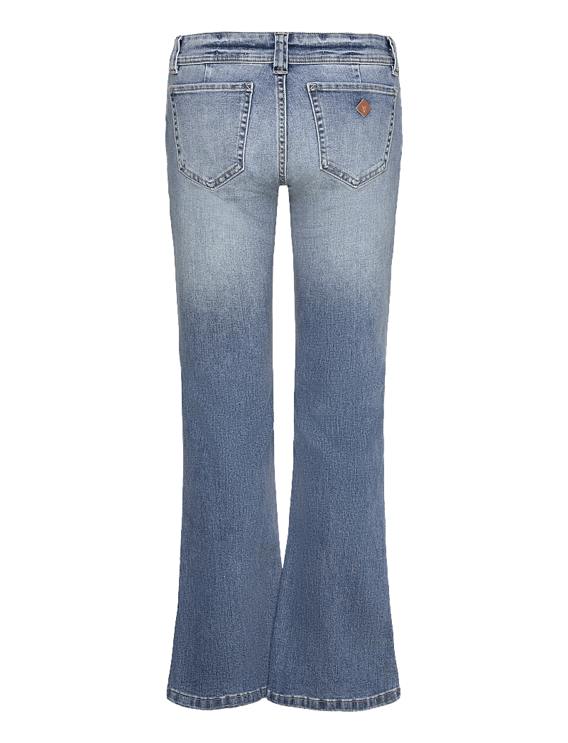 ABRAND - 00 SUPER LOW KICK LIV LIGHT VINTAGE BLUE - utsvängda jeans - blue - 1