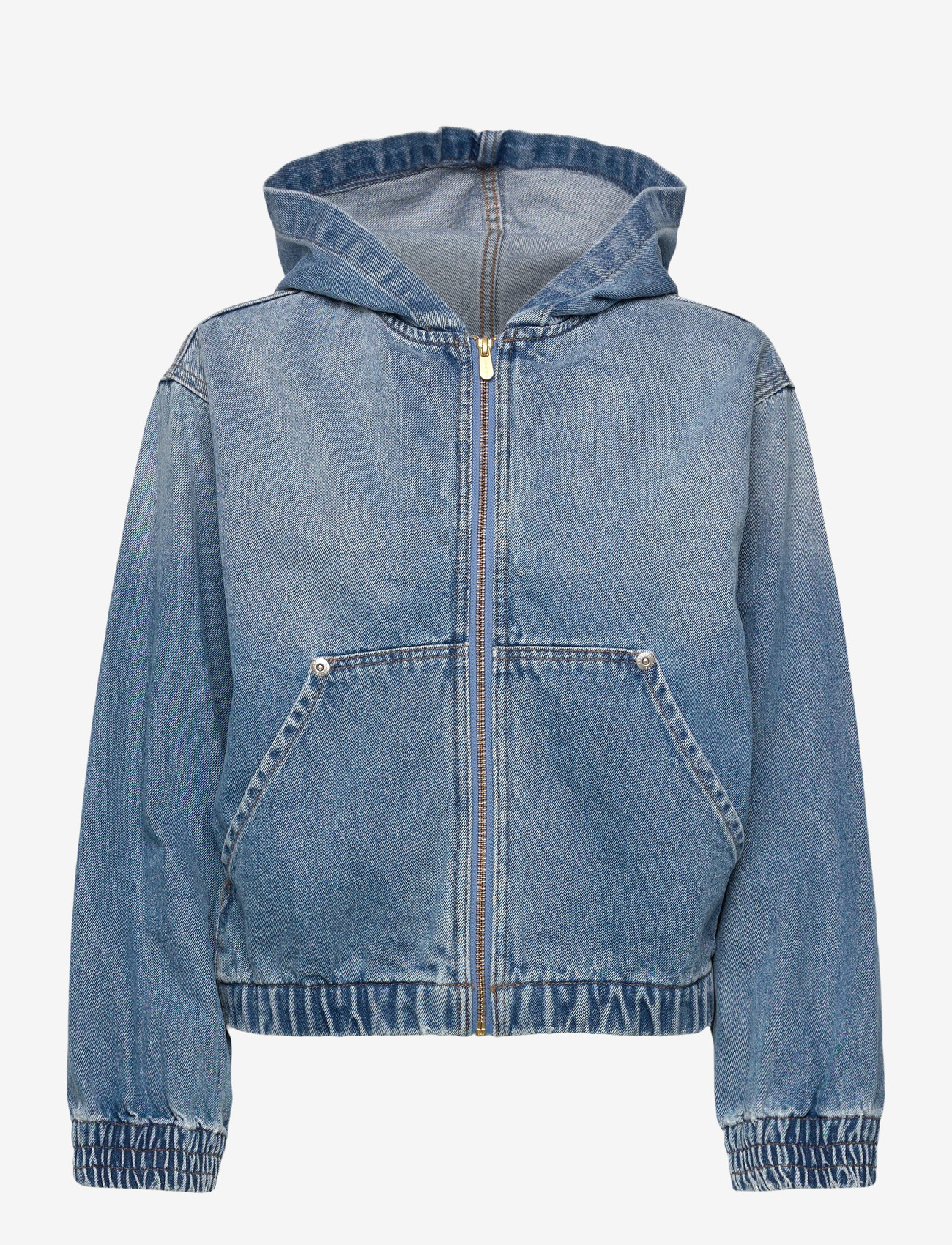 ABRAND - HOODED BOMBER JACKET ASHTONASHTON - kevadjoped - blue - 1