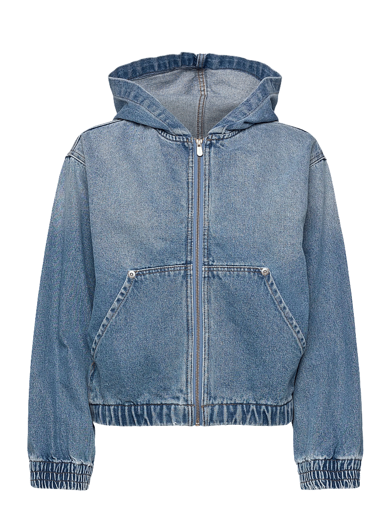 ABRAND - HOODED BOMBER JACKET ASHTONASHTON - kevadjoped - blue - 1