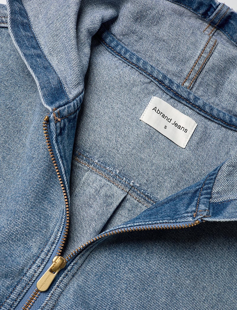 ABRAND - HOODED BOMBER JACKET ASHTONASHTON - kevadjoped - blue - 5