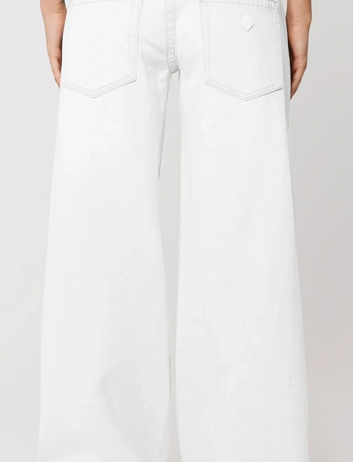 ABRAND - 00 SUPER LOW WIDE WHITE RCY WHITE - leveälahkeiset farkut - white - 4