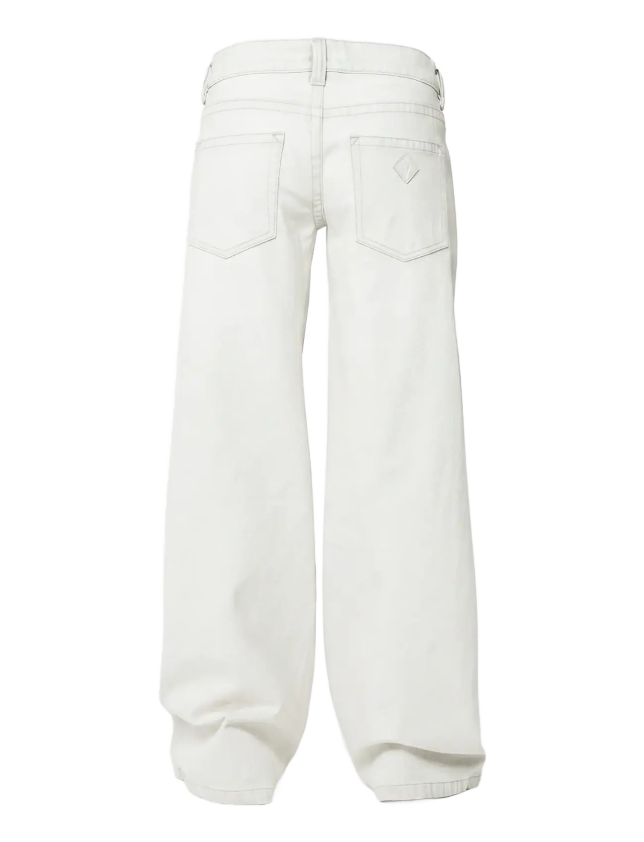ABRAND - 00 SUPER LOW WIDE WHITE RCY WHITE - leveälahkeiset farkut - white - 2