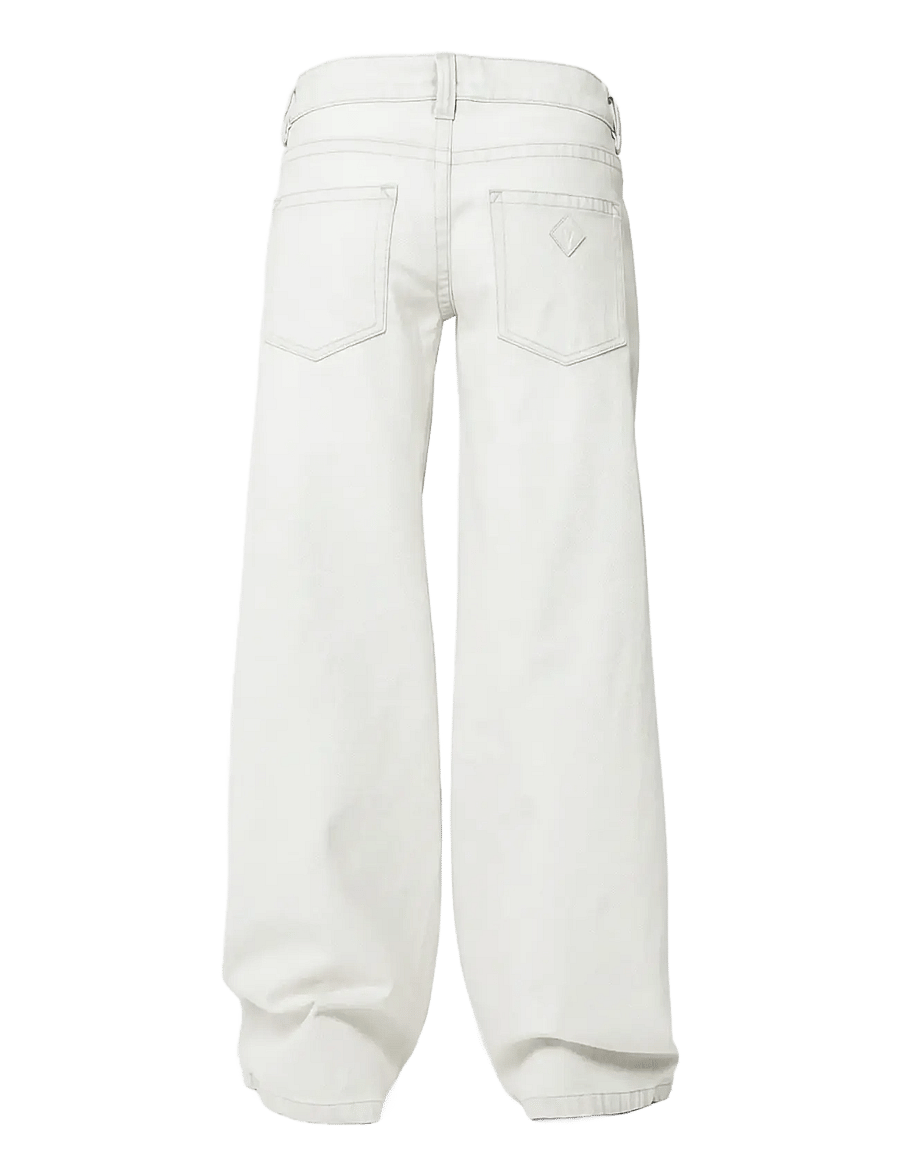 ABRAND - 00 SUPER LOW WIDE WHITE RCY WHITE - wide leg jeans - white - 2