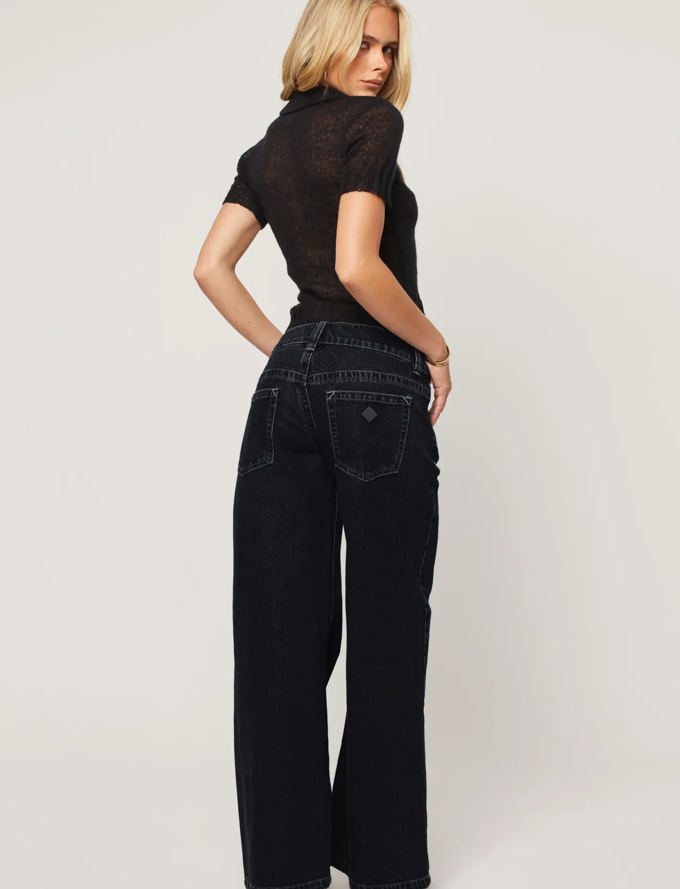 ABRAND - 00 SUPER LOW WIDE HEIDI - vida jeans - blue - 3