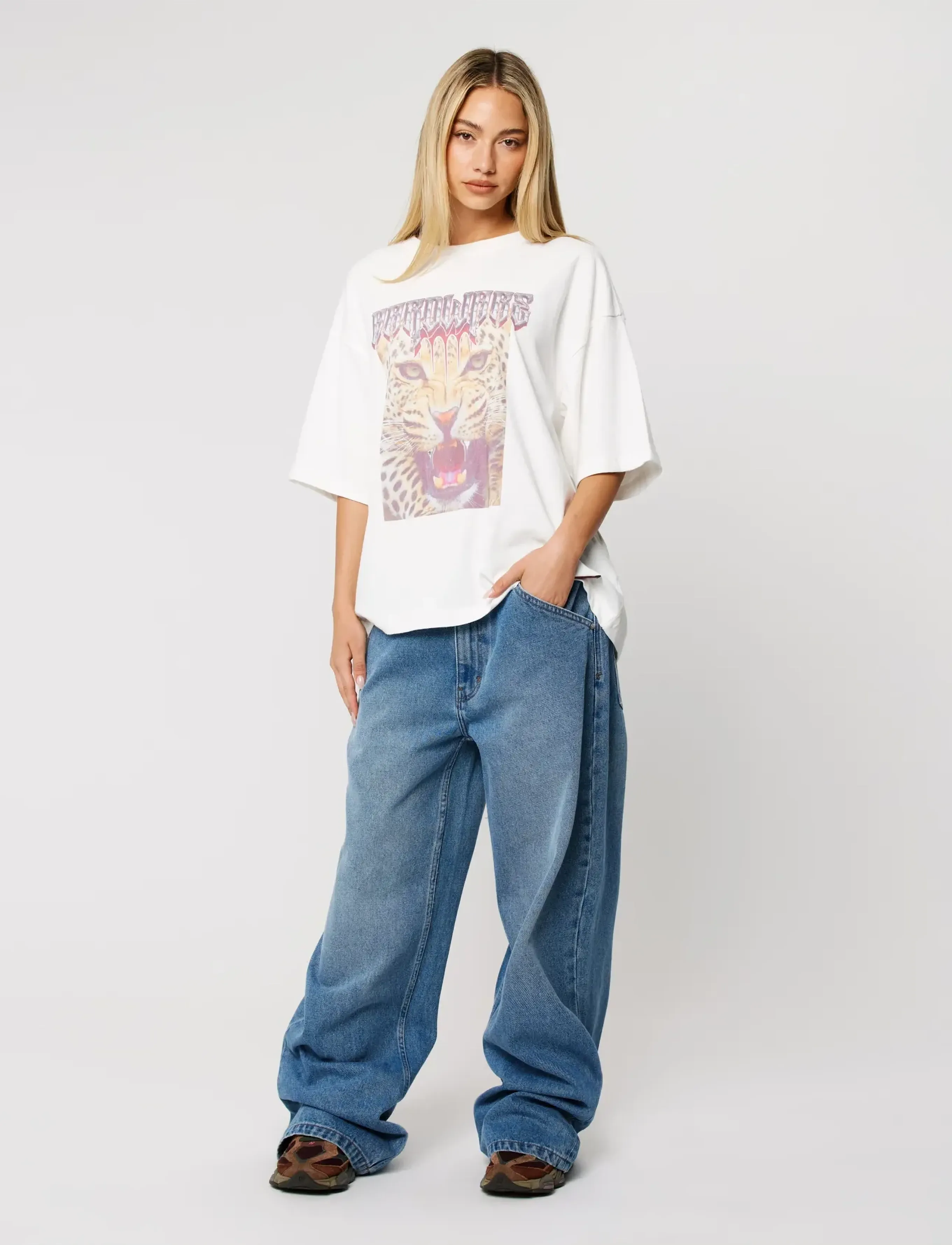 ABRAND - 95 MID SUPER BAGGY ASHTONASHTON - brede jeans - blue - 3