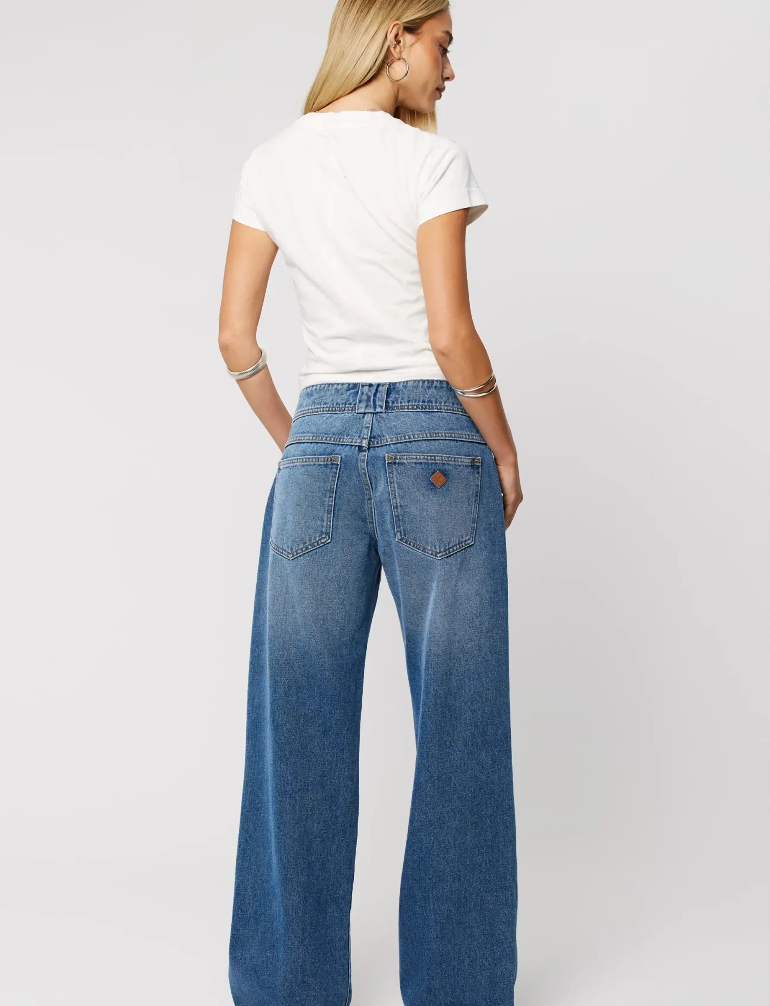 ABRAND - 99 LOW BAGGY ALICIAALICIA - hosen mit weitem bein - blue - 4