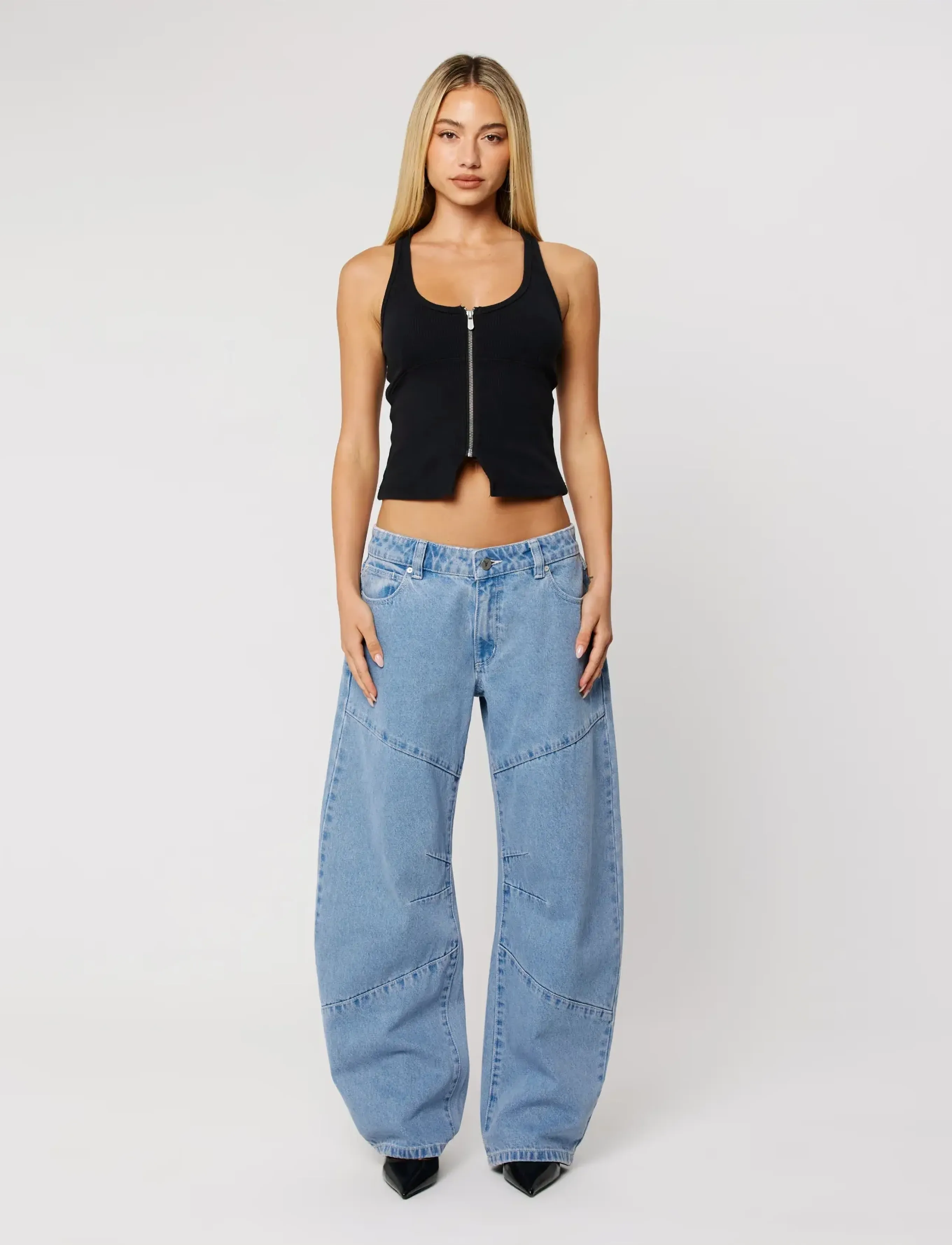 ABRAND 99 Low Barrel Jordanjordan, 25, Blue, Jeans > Barrel Jeans, Dame