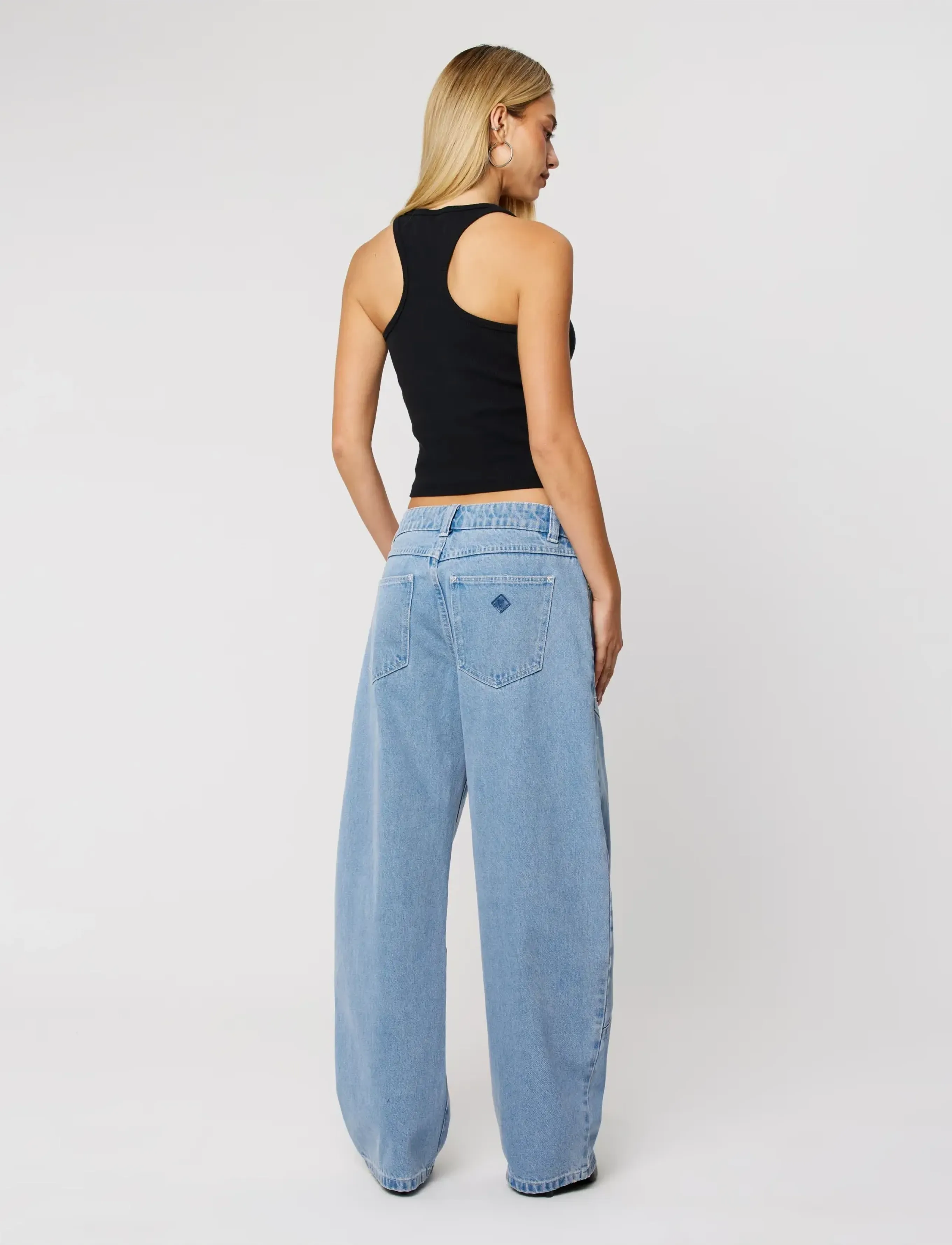 ABRAND - 99 LOW BARREL JORDANJORDAN - barrel jeans - blue - 4