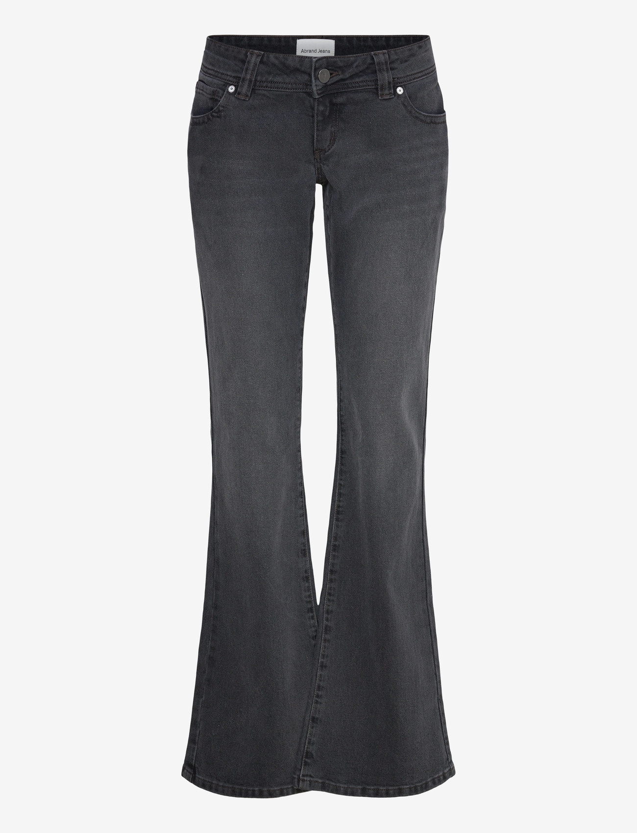ABRAND - 00 SUPER LOW KICK TALL SHANAE - utsvängda jeans - black - 1