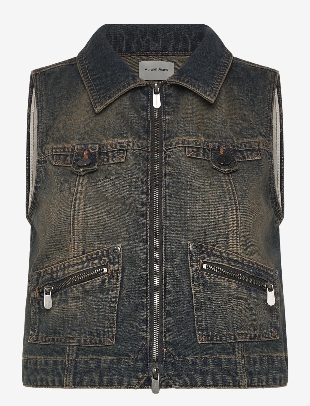ABRAND - BRAT TOP KANDI KANDI - denimveste - blue - 1