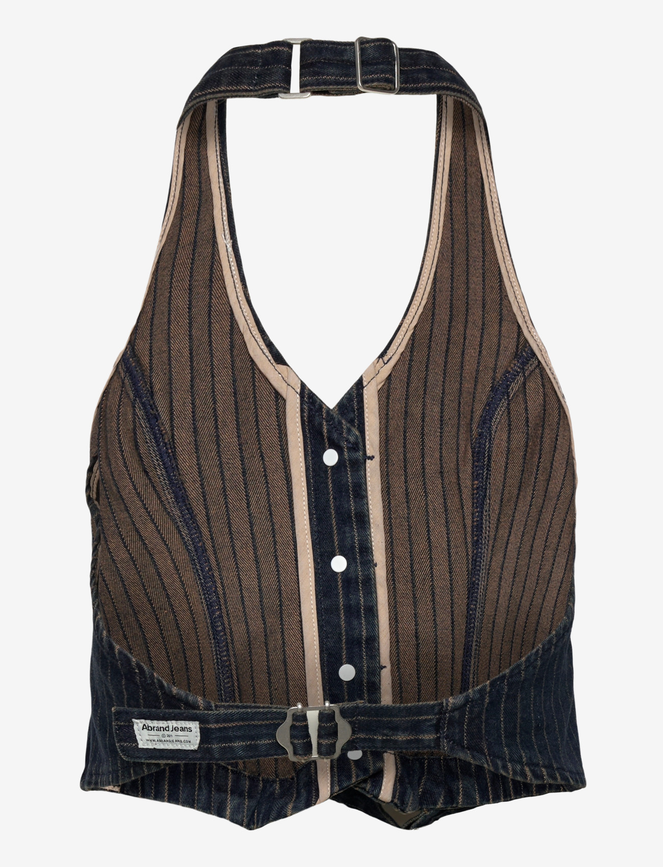 ABRAND - CEST LA VIE TOP PINSTRIPE PINSTRIPE - denimveste - multi - 2