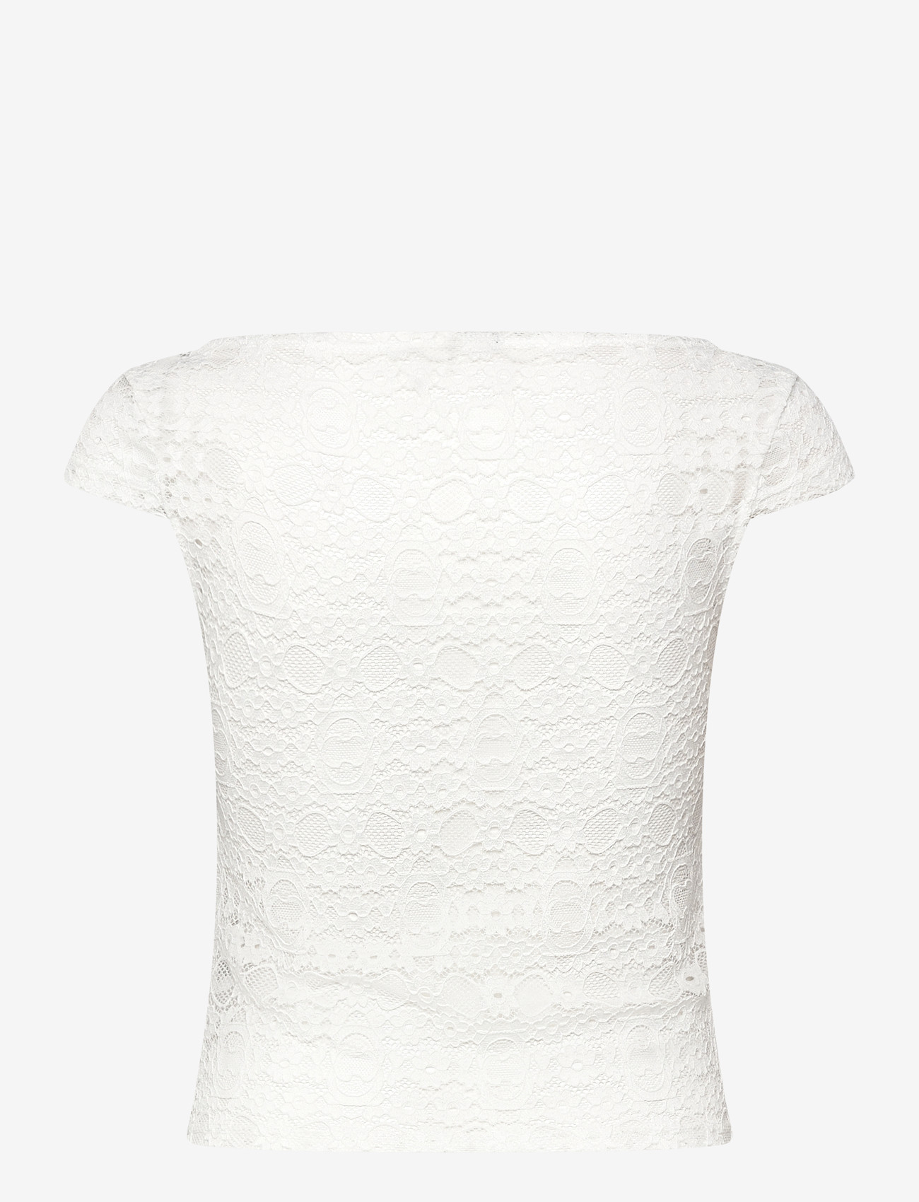 ABRAND - LITTLE MISS LACE TEE WHITE - t-shirts - white - 2