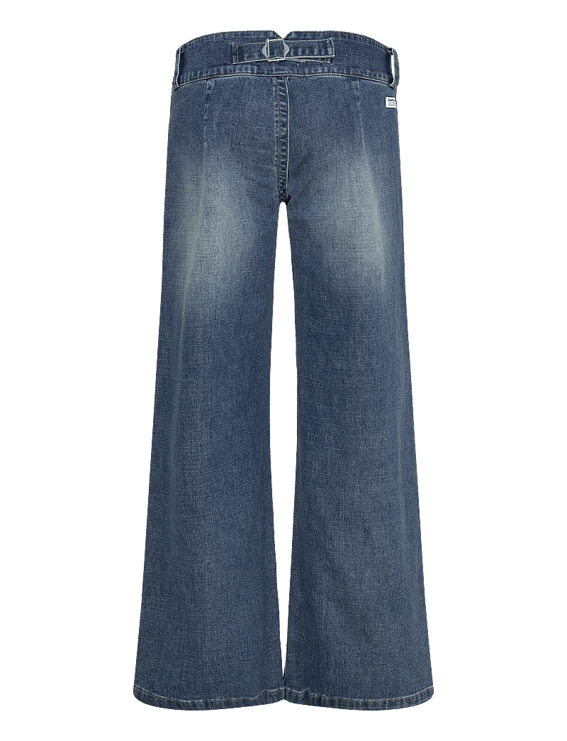 ABRAND - 00 SUPER LOW WIDE BEBE TUXEDO BEBE - hosen mit weitem bein - blue - 2