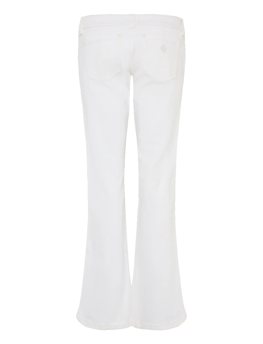 ABRAND - 00 SUPER LOW KICK WHITE WHITE - utsvängda jeans - white - 1