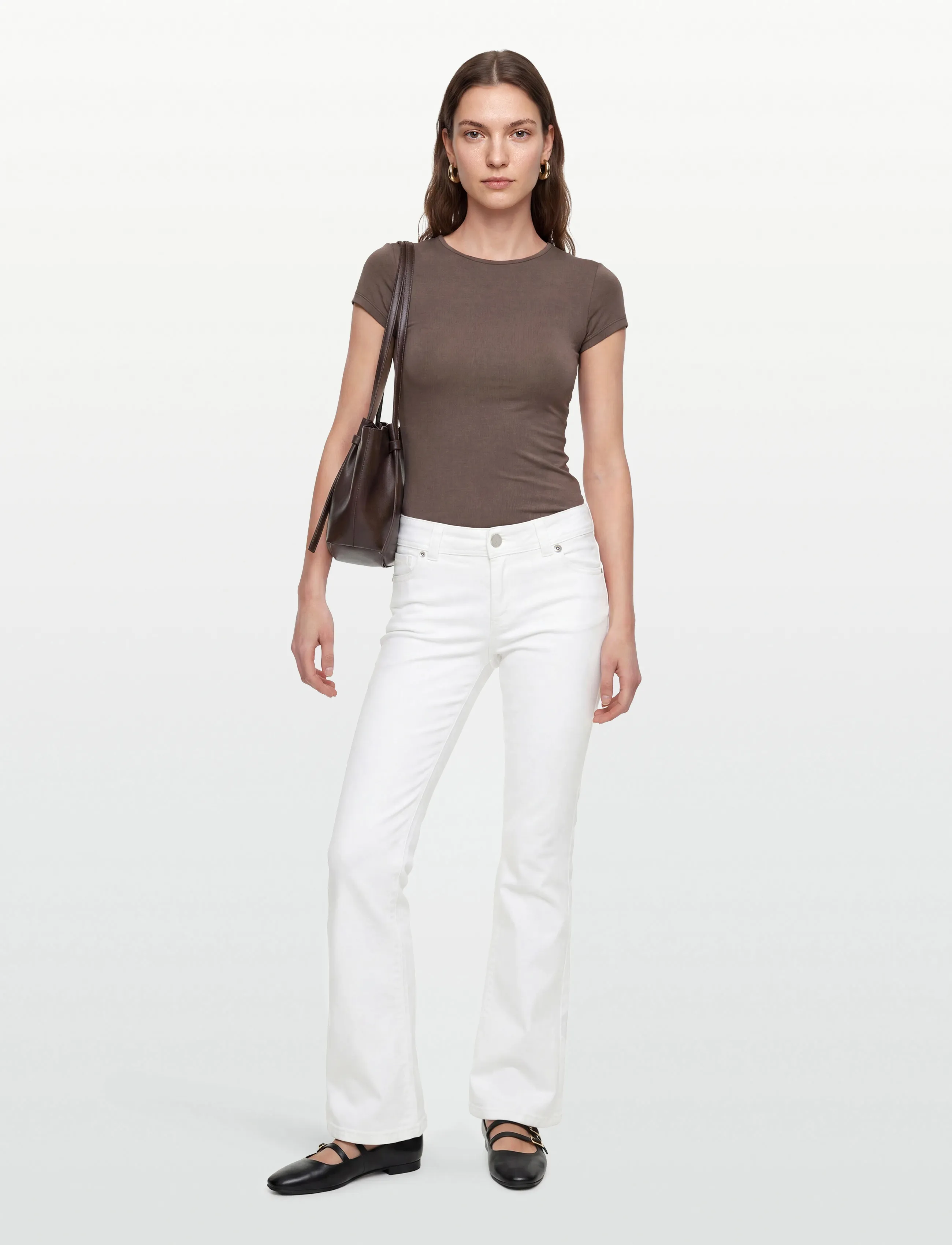 ABRAND 00 Super Low Kick White White, 28, White, Jeans > Boot Cut, Dame