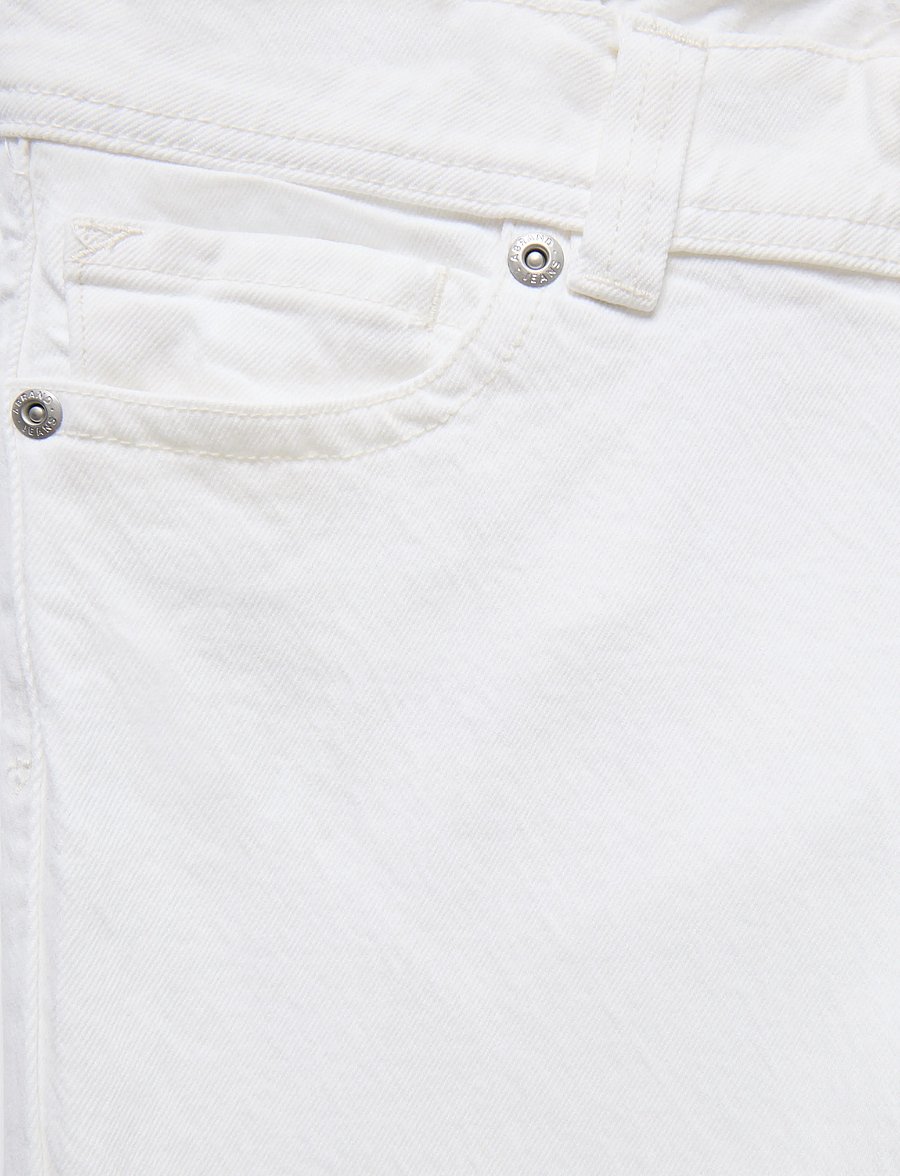 ABRAND - 00 SUPER LOW KICK WHITE WHITE - utsvängda jeans - white - 2