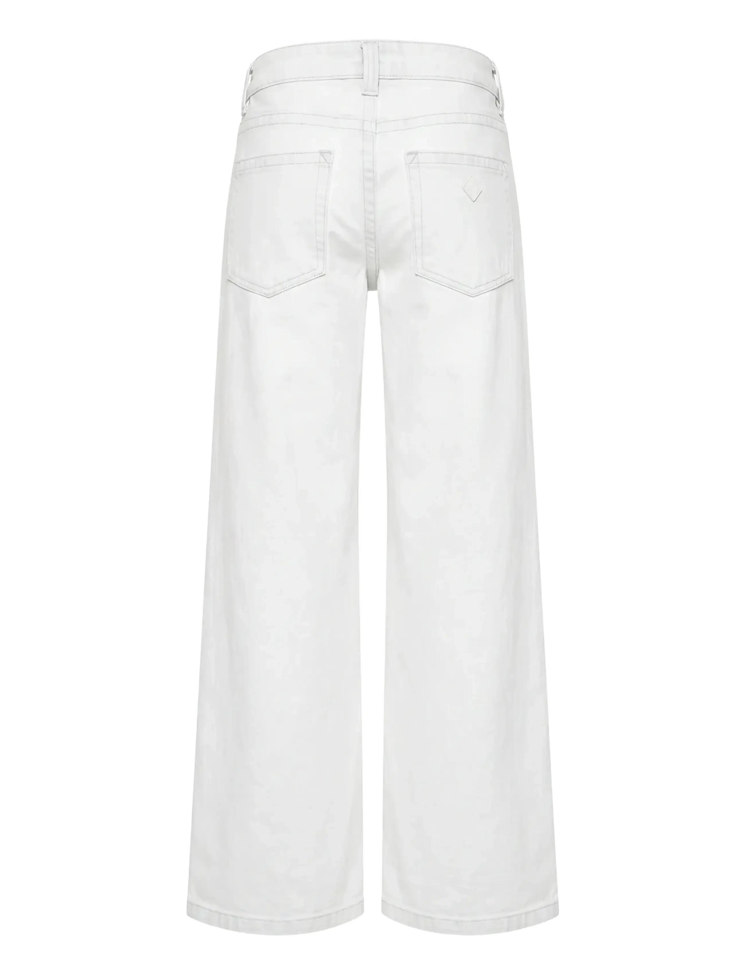 ABRAND - 00 SUPER LOW WIDE WHITE TALL RCY WHITE - jeans met wijde pijpen - white - 2