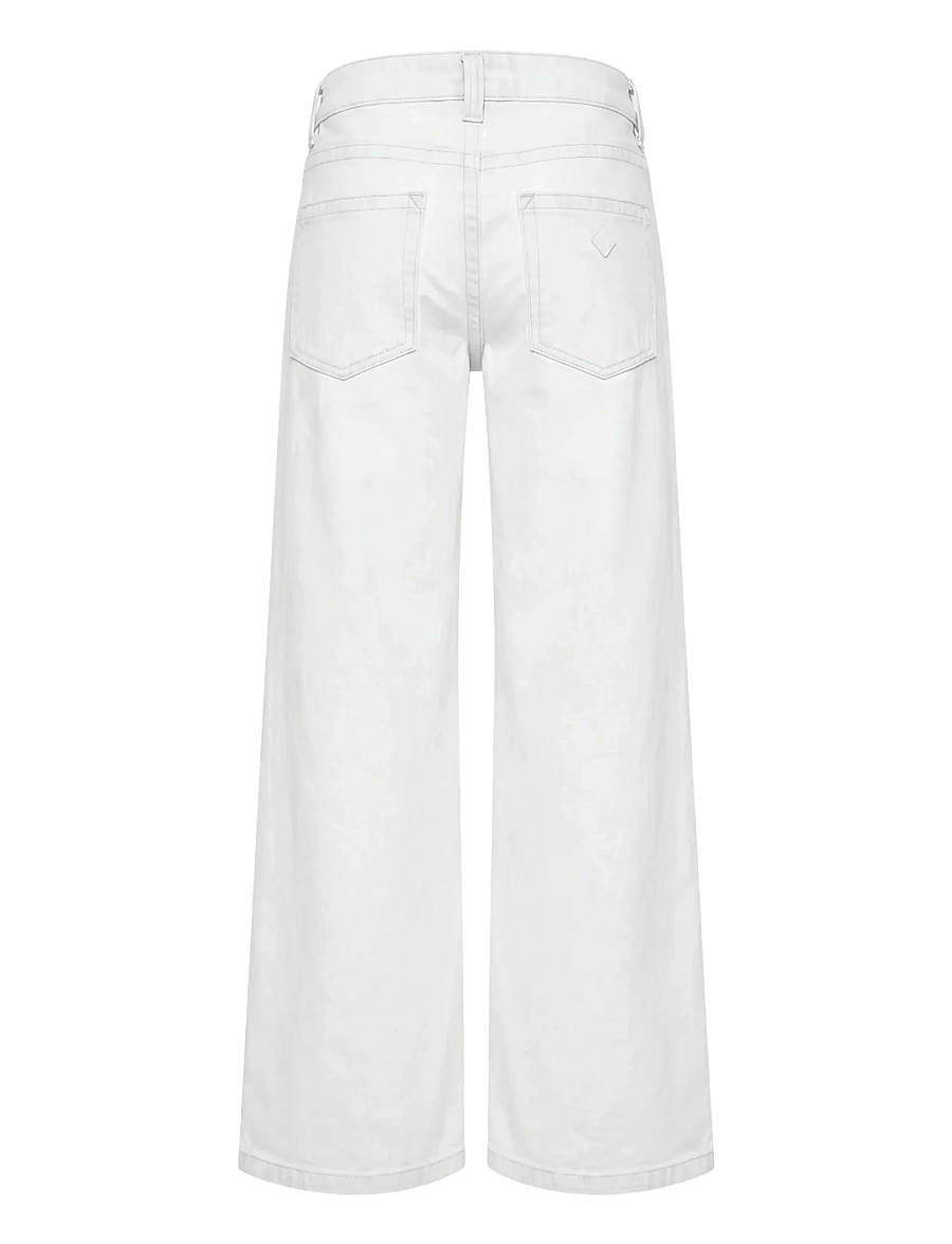 ABRAND - 00 SUPER LOW WIDE WHITE TALL RCY WHITE - jeans met wijde pijpen - white - 2