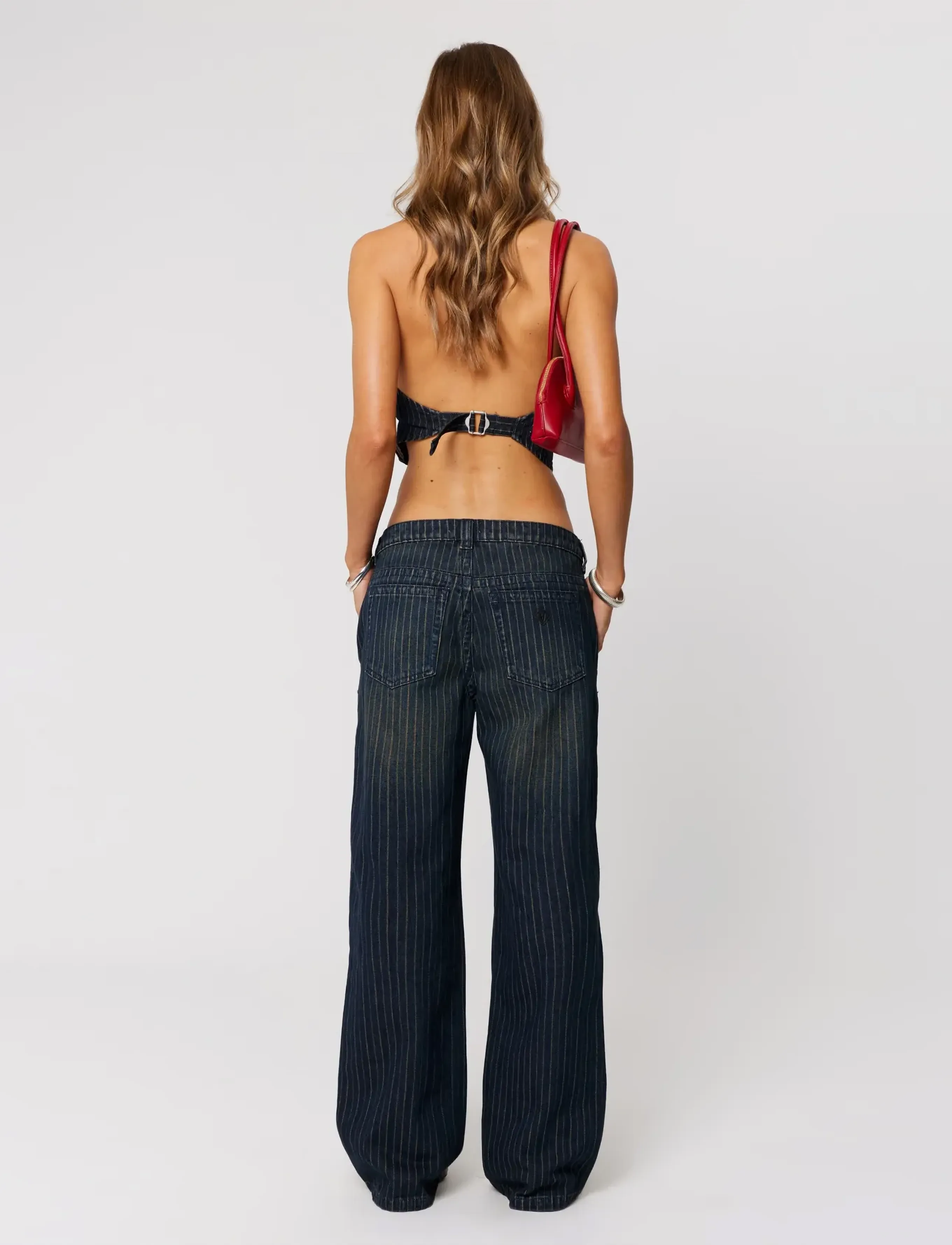 ABRAND - 99 LOW BAGGY PINSTRIPE PINSTRIPE - brede jeans - multi - 4
