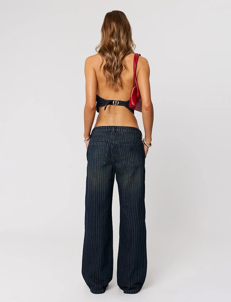ABRAND - 99 LOW BAGGY PINSTRIPE PINSTRIPE - brede jeans - multi - 4