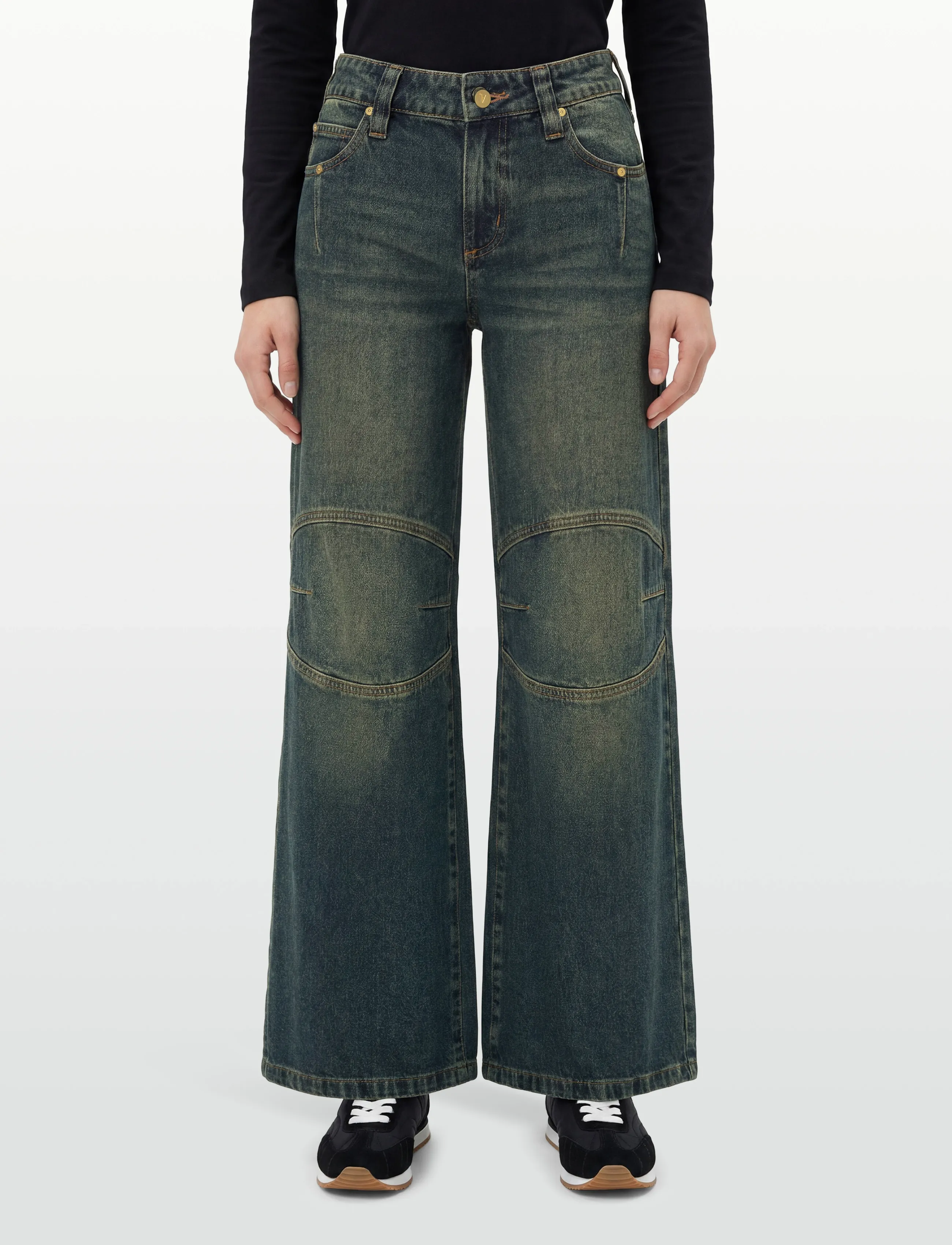 ABRAND - 00 SUPER LOW MEGA BAGGY RILEY ENGINEERED RILEY - hosen mit weitem bein - blue - 3