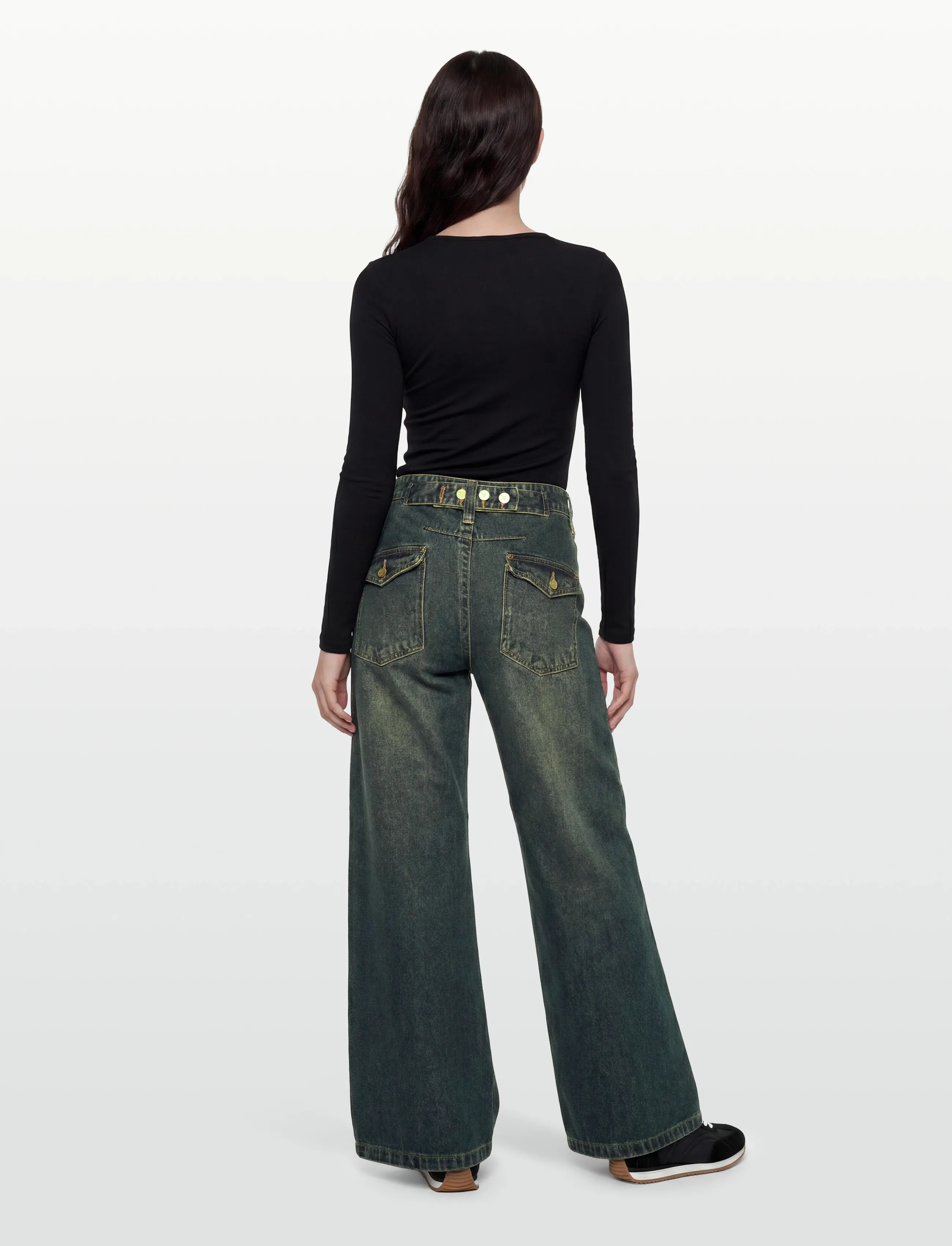 ABRAND - 00 SUPER LOW MEGA BAGGY RILEY ENGINEERED RILEY - hosen mit weitem bein - blue - 4