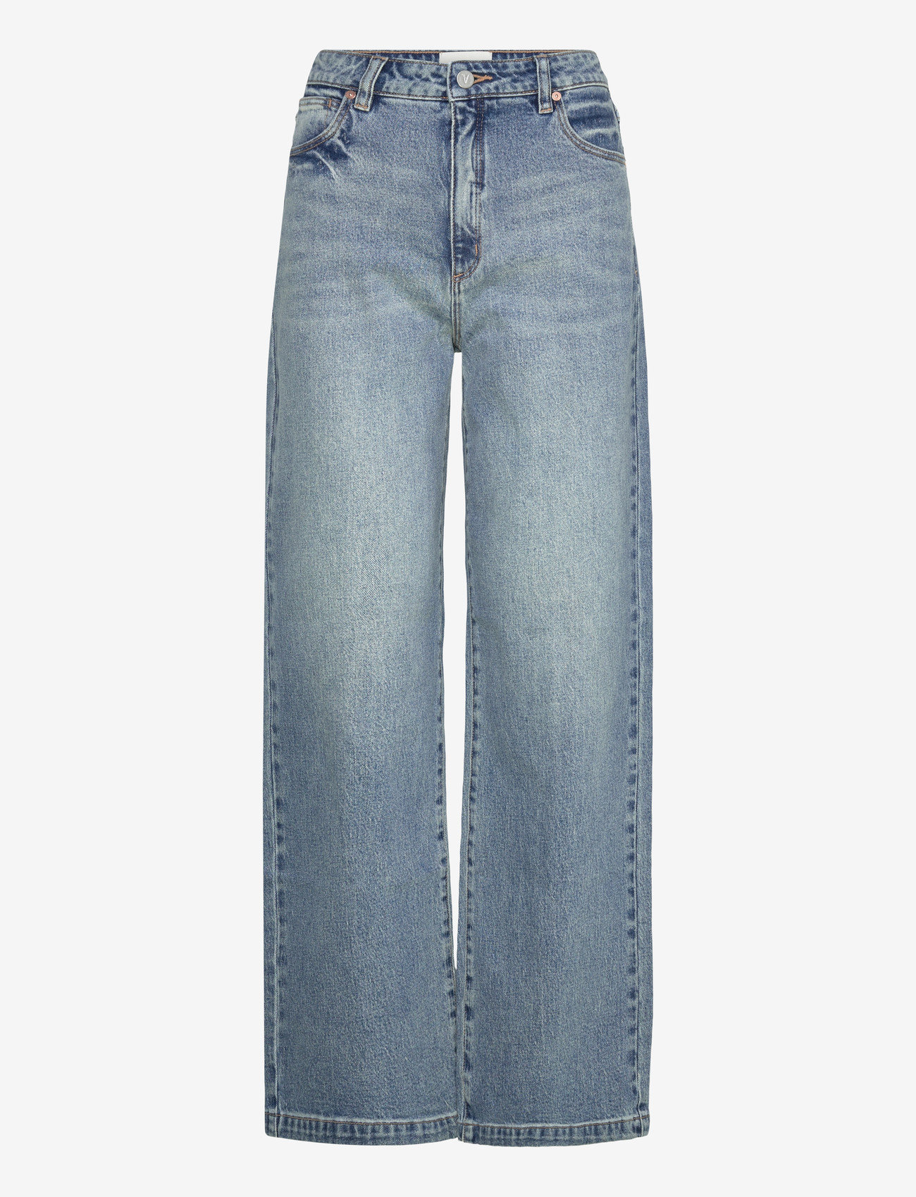 ABRAND - 94 HIGH WIDE SELENA SELENA - brede jeans - blue - 0