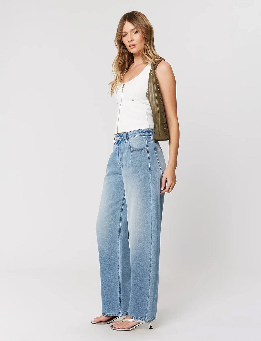 ABRAND - 95 MID BARREL STEVIE STEVIE - barrel jeans - blue - 3