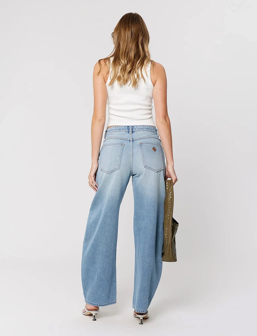 ABRAND - 95 MID BARREL STEVIE STEVIE - barrel jeans - blue - 4