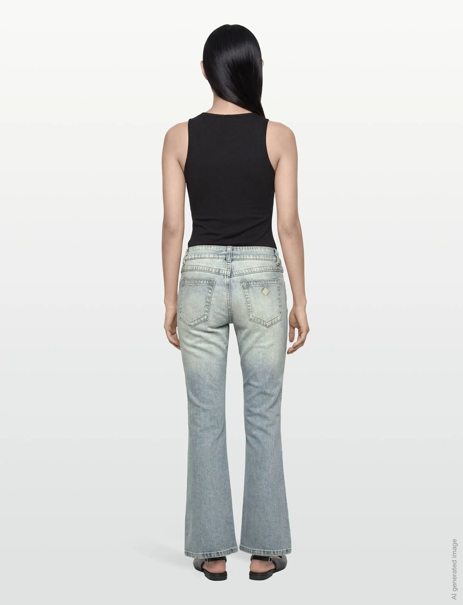 ABRAND - 99 LOW BOOT STELLA STELLA - bootcut-jeans - blue - 4