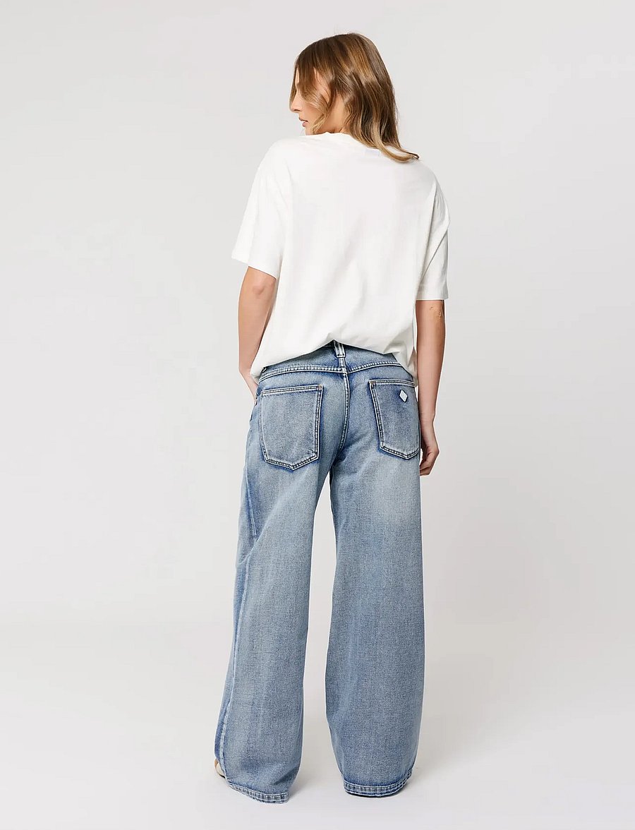 ABRAND - 00 SUPER LOW MEGA BAGGY HARPER HARPER - wide leg jeans - blue - 4