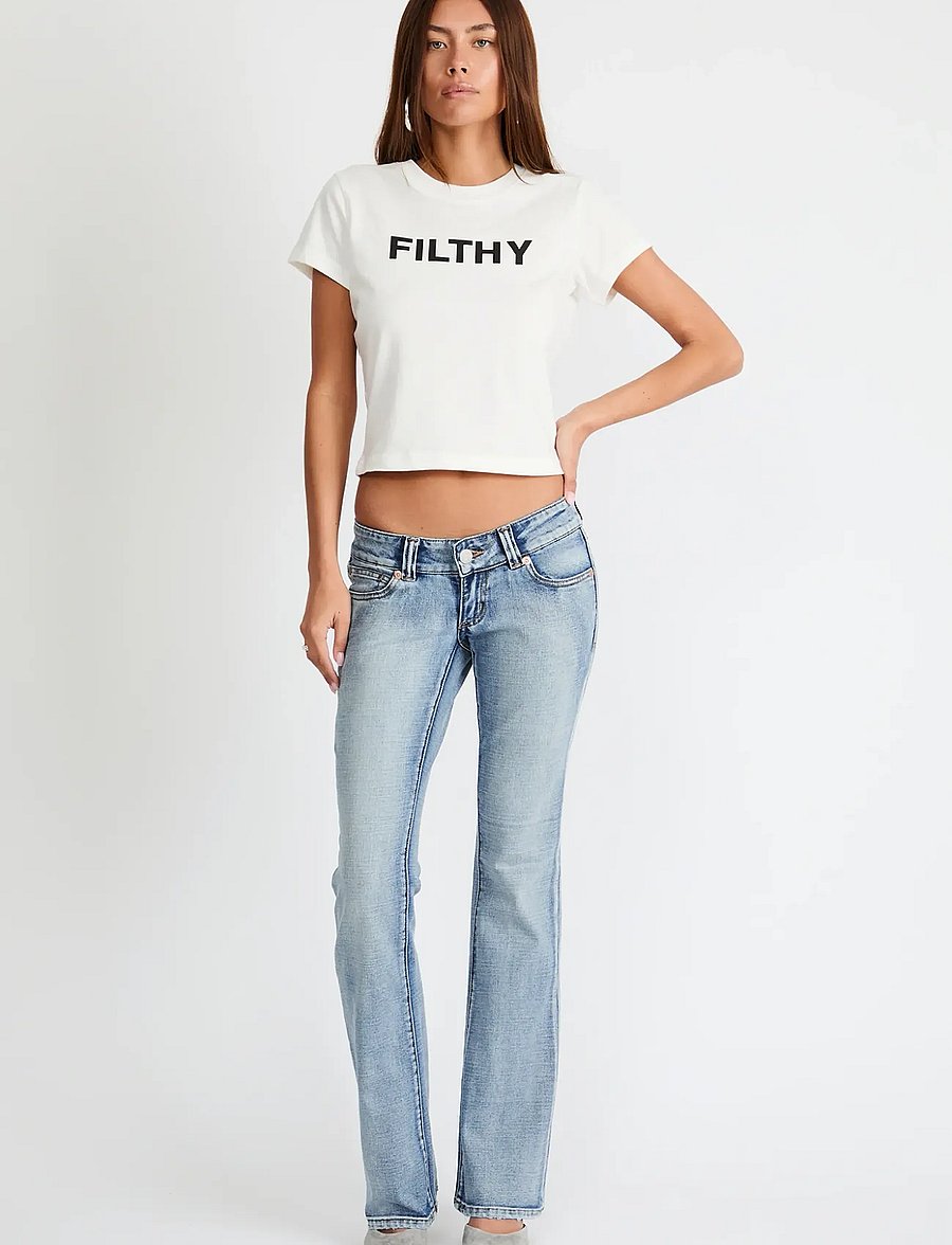 ABRAND - 00 SUPER LOW KICK TALL HARPER HARPER - bootcut-jeans - blue - 0