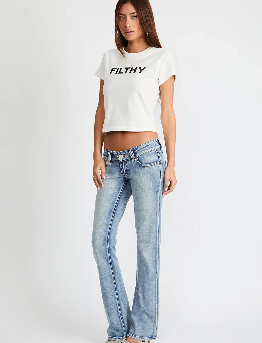 ABRAND - 00 SUPER LOW KICK TALL HARPER HARPER - bootcut-jeans - blue - 3
