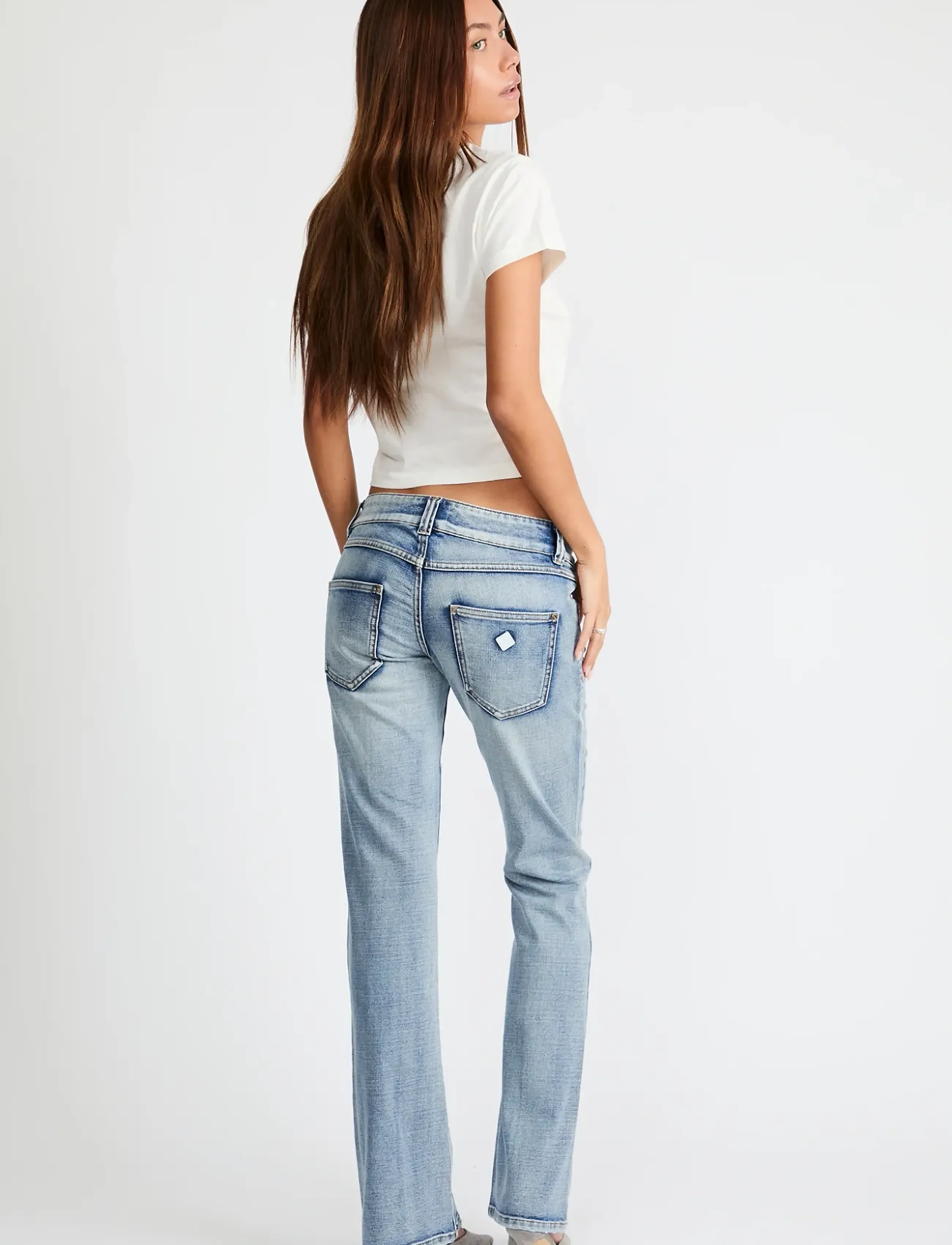 ABRAND - 00 SUPER LOW KICK TALL HARPER HARPER - alt laienevad teksad - blue - 4