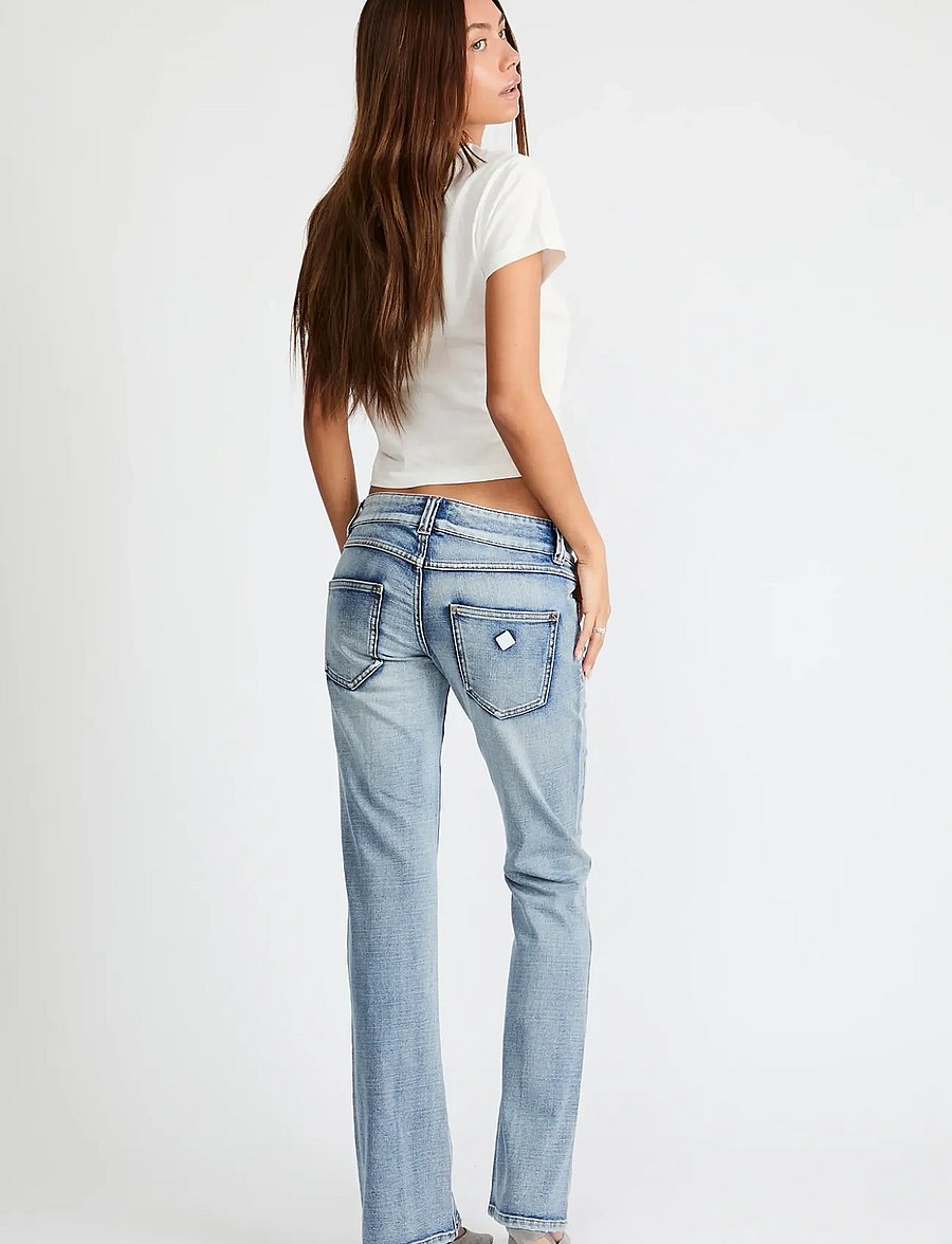 ABRAND - 00 SUPER LOW KICK TALL HARPER HARPER - bootcut-jeans - blue - 4