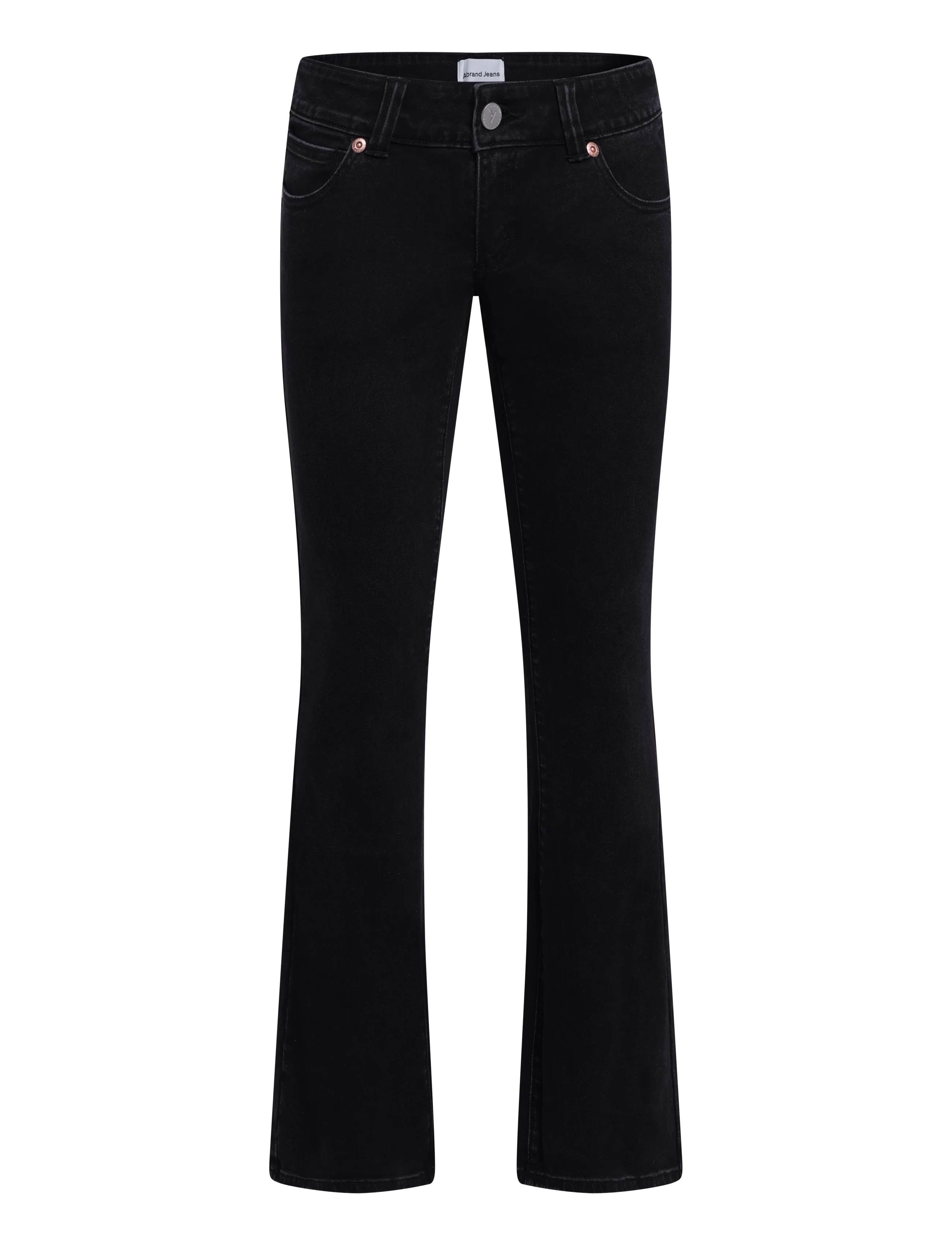 ABRAND 00 SUPER LOW KICK BRIE TALL BRIE - Bootcut jeans - BLACK / black