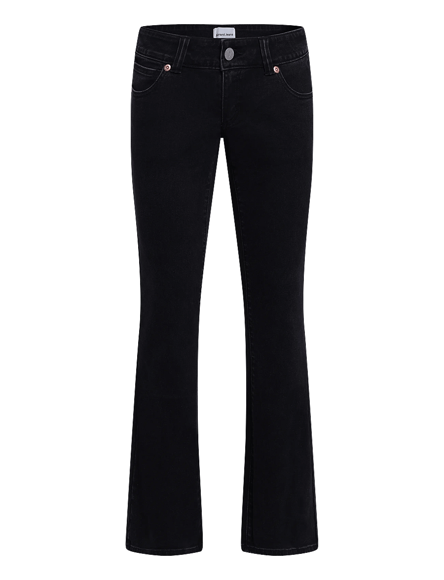 ABRAND - 00 SUPER LOW KICK BRIE TALL BRIE - bootcut jeans - black - 0