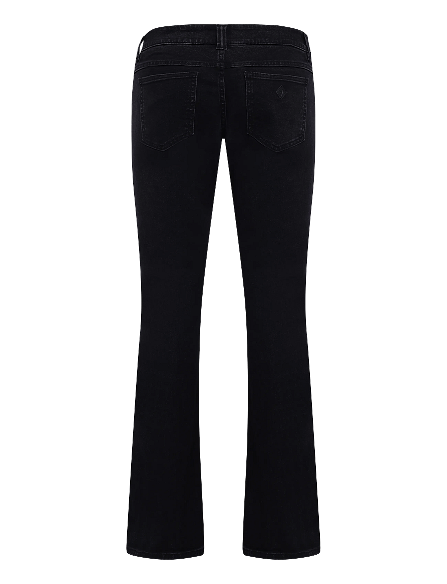 ABRAND - 00 SUPER LOW KICK BRIE TALL BRIE - bootcut jeans - black - 1