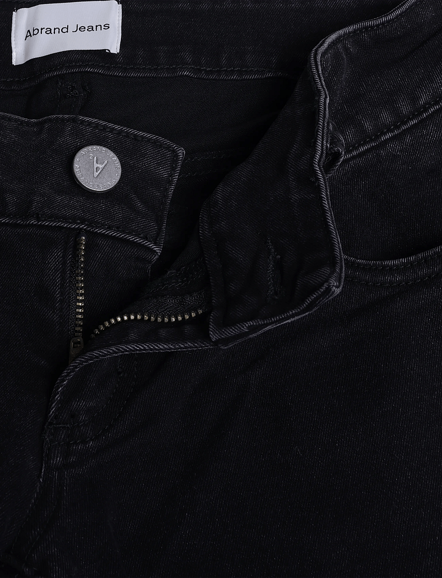 ABRAND - 00 SUPER LOW KICK BRIE TALL BRIE - bootcut jeans - black - 2