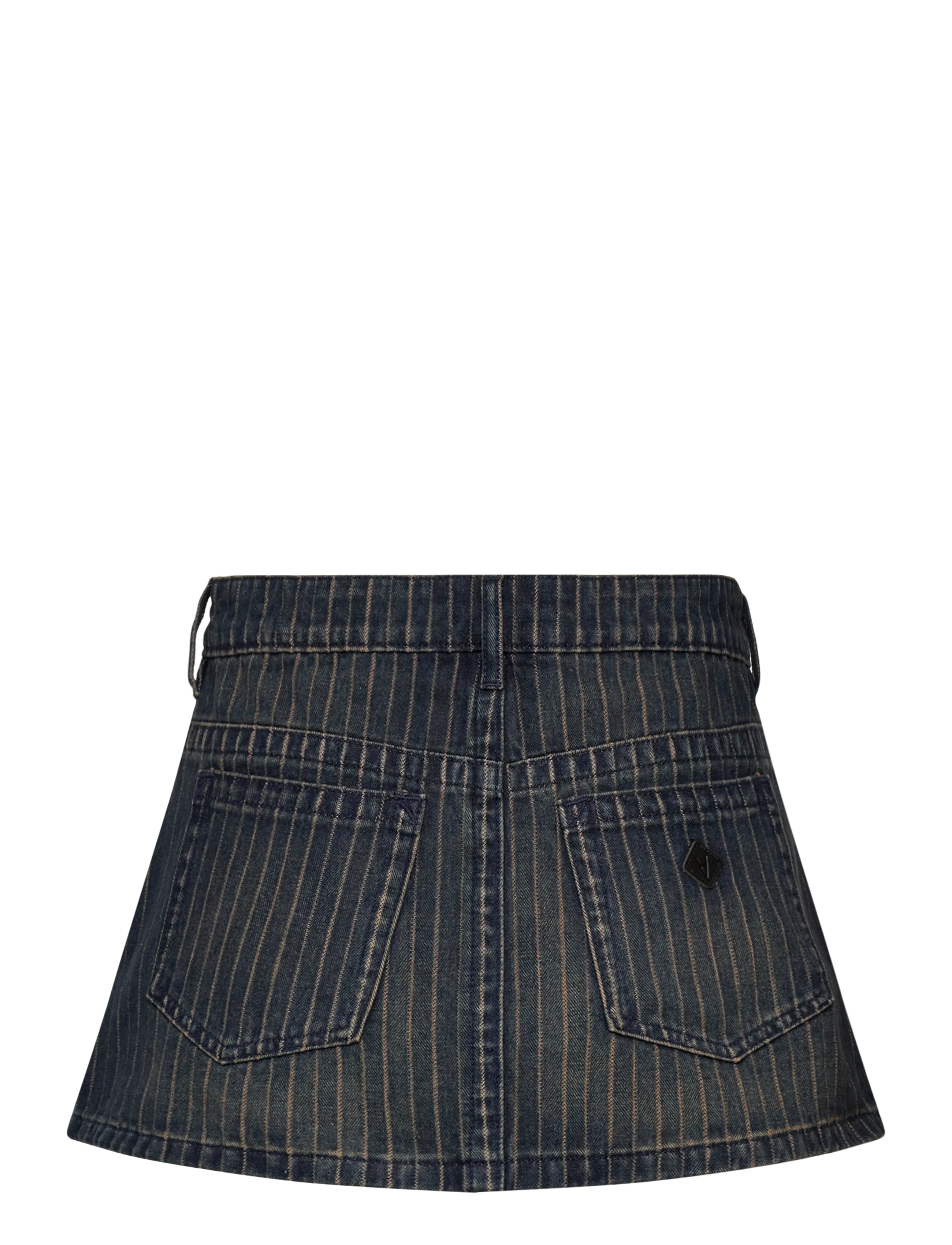 ABRAND - 95 MID ALINE SKIRT PINSTRIPE PINSTRIPE - denimnederdele - multi - 2